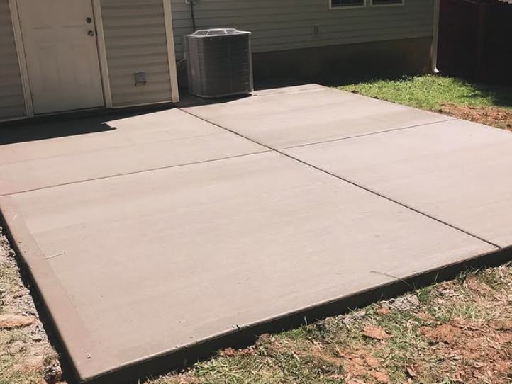 Back patio slab